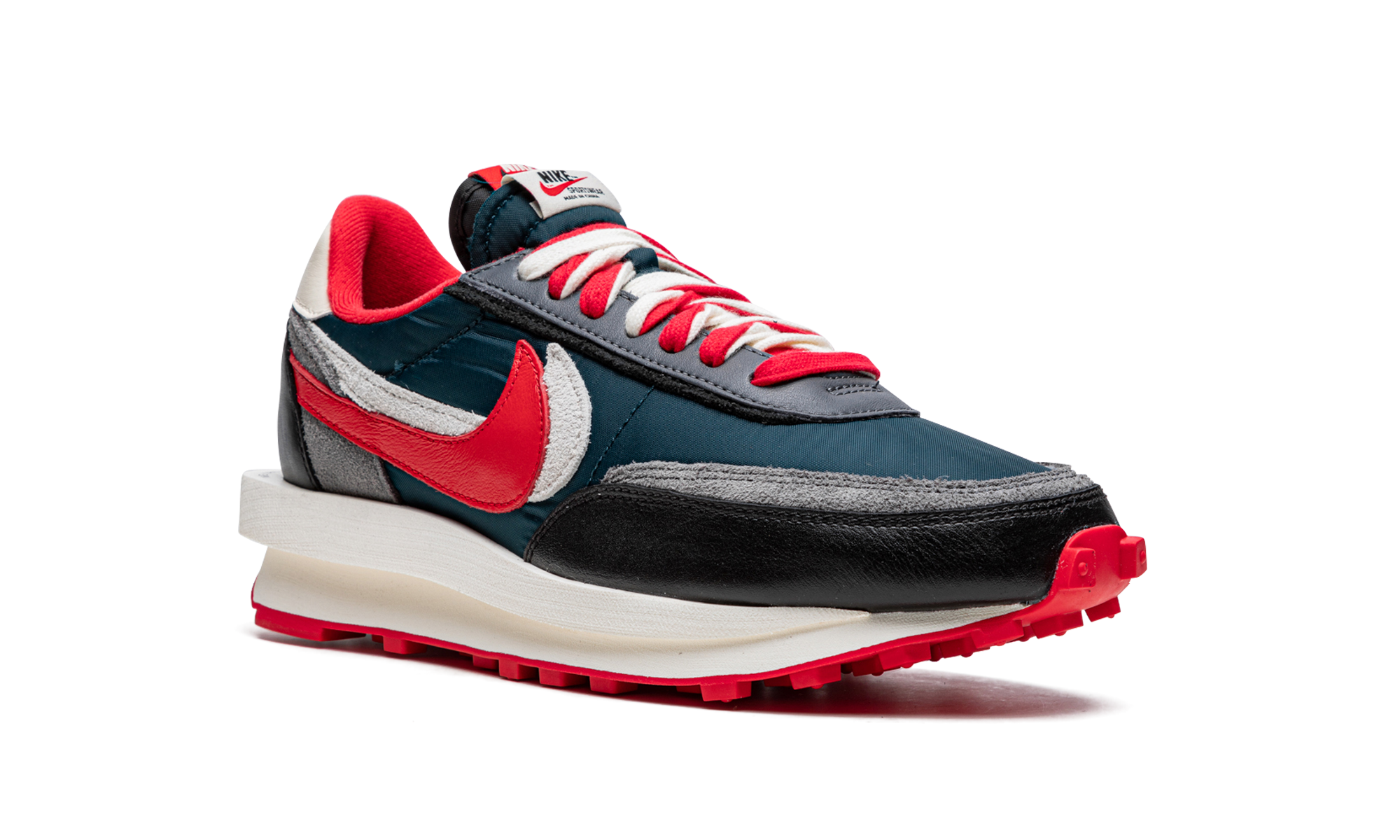 Ldwaffle "undercover X Sacai - Midnight Spruce University Red" - 7