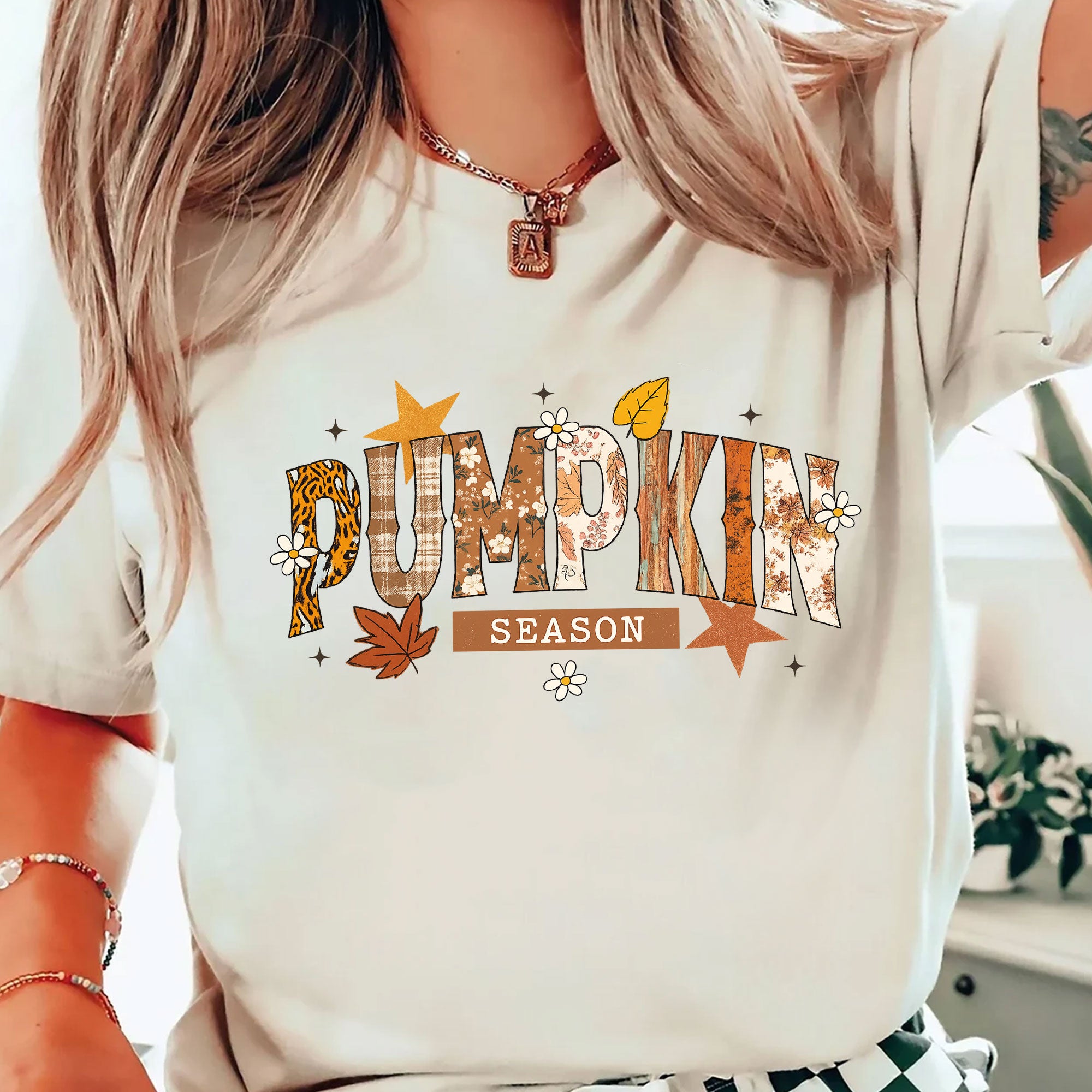 Pumpkin Season Shirt for Women | Fall Graphic Tee | Cute Thanksgiving Apparel | Trendy Autumn Fashion | Perfect Gift for Pumpkin Lovers
 - 2