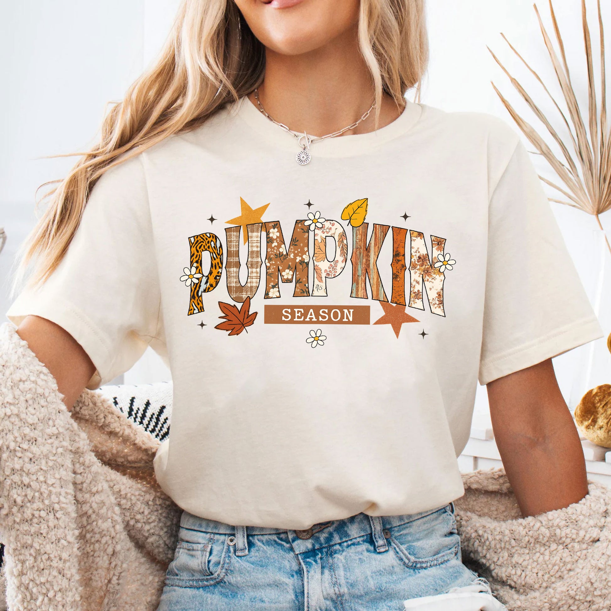 Pumpkin Season Shirt for Women | Fall Graphic Tee | Cute Thanksgiving Apparel | Trendy Autumn Fashion | Perfect Gift for Pumpkin Lovers
 - 4