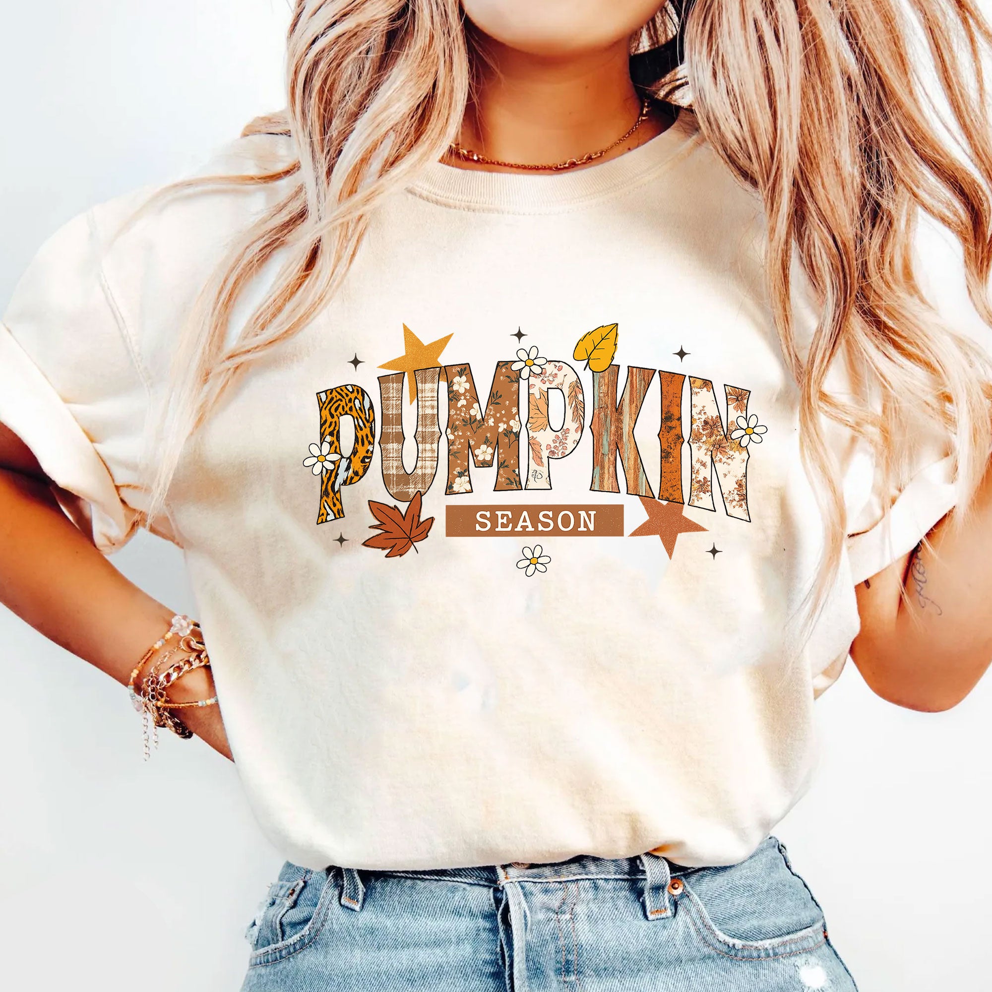 Pumpkin Season Shirt for Women | Fall Graphic Tee | Cute Thanksgiving Apparel | Trendy Autumn Fashion | Perfect Gift for Pumpkin Lovers
 - 5