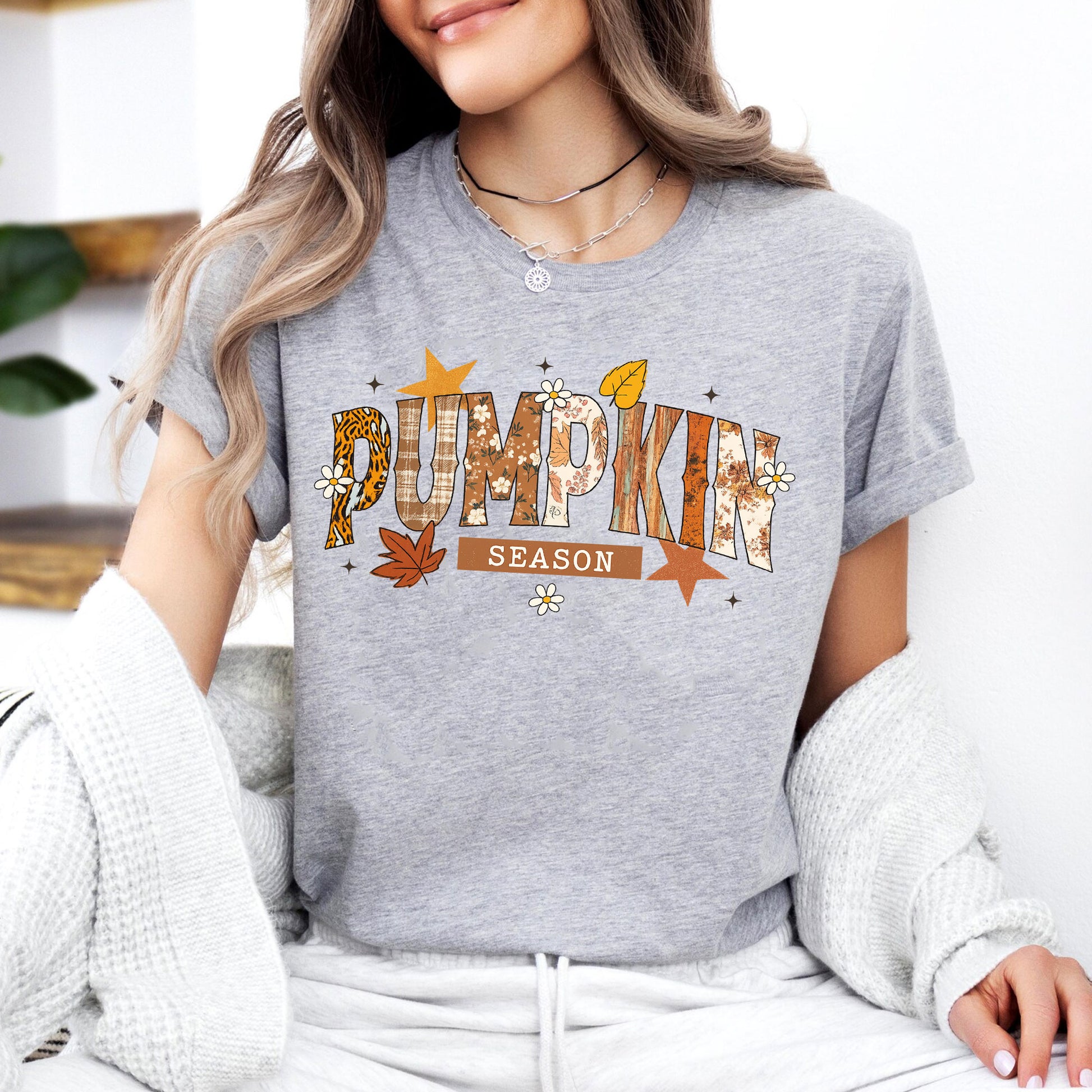 Pumpkin Season Shirt for Women | Fall Graphic Tee | Cute Thanksgiving Apparel | Trendy Autumn Fashion | Perfect Gift for Pumpkin Lovers
 - 7