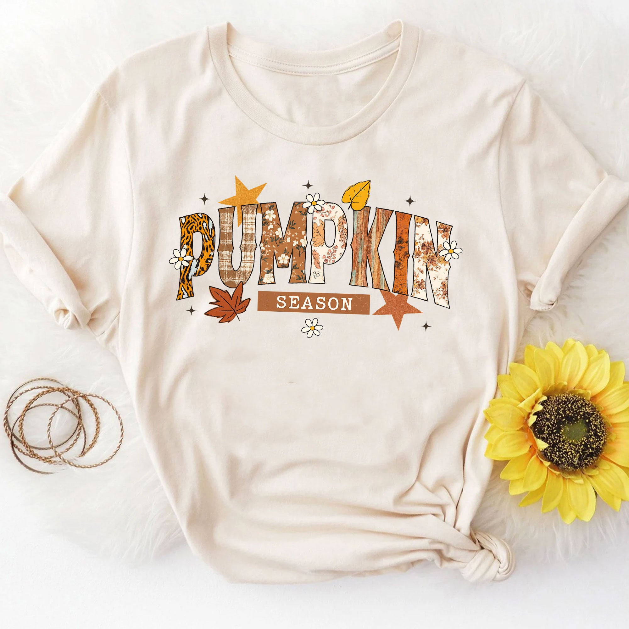 Pumpkin Season Shirt for Women | Fall Graphic Tee | Cute Thanksgiving Apparel | Trendy Autumn Fashion | Perfect Gift for Pumpkin Lovers
 - 8