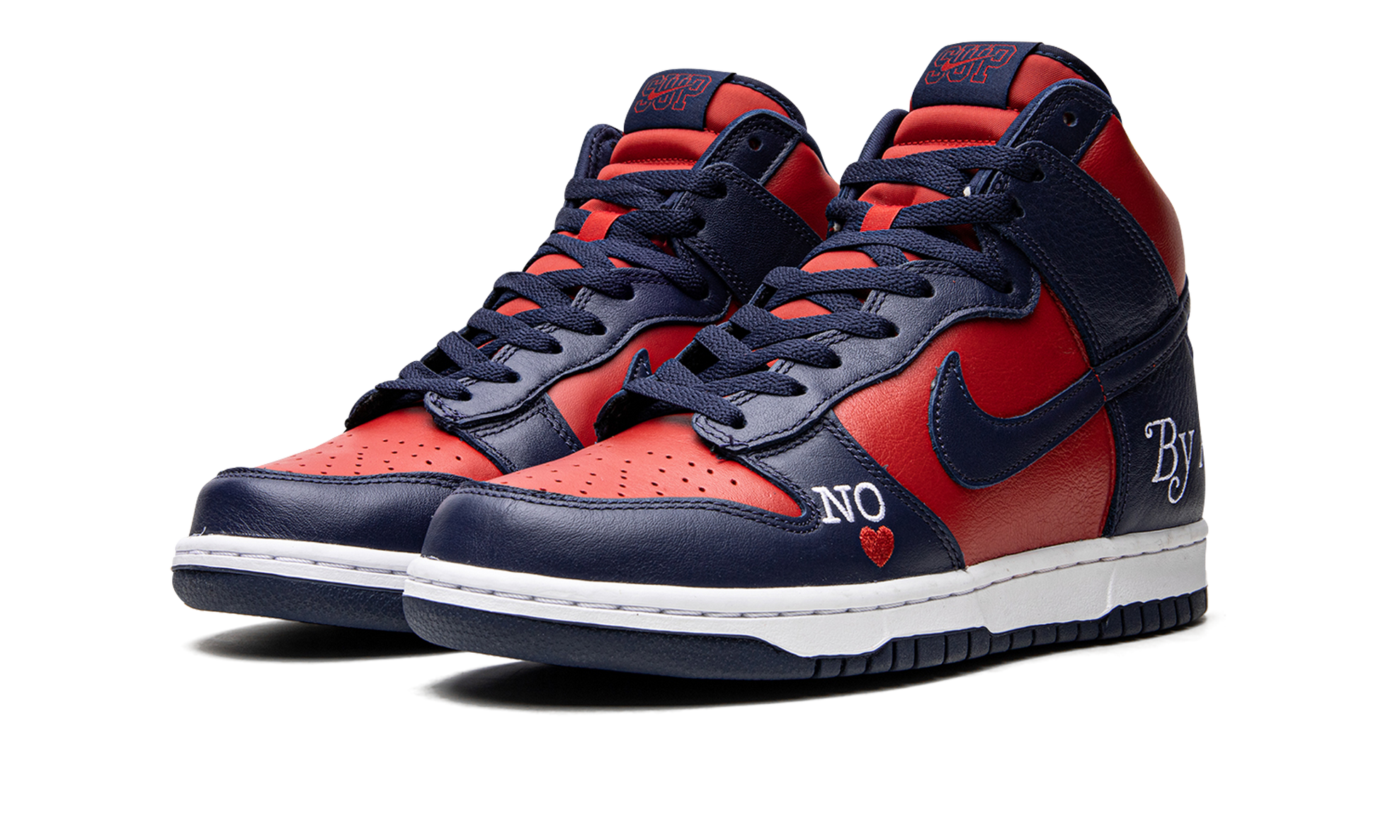 Sb Dunk High "supreme - By Any Means - Navy/red" - 2