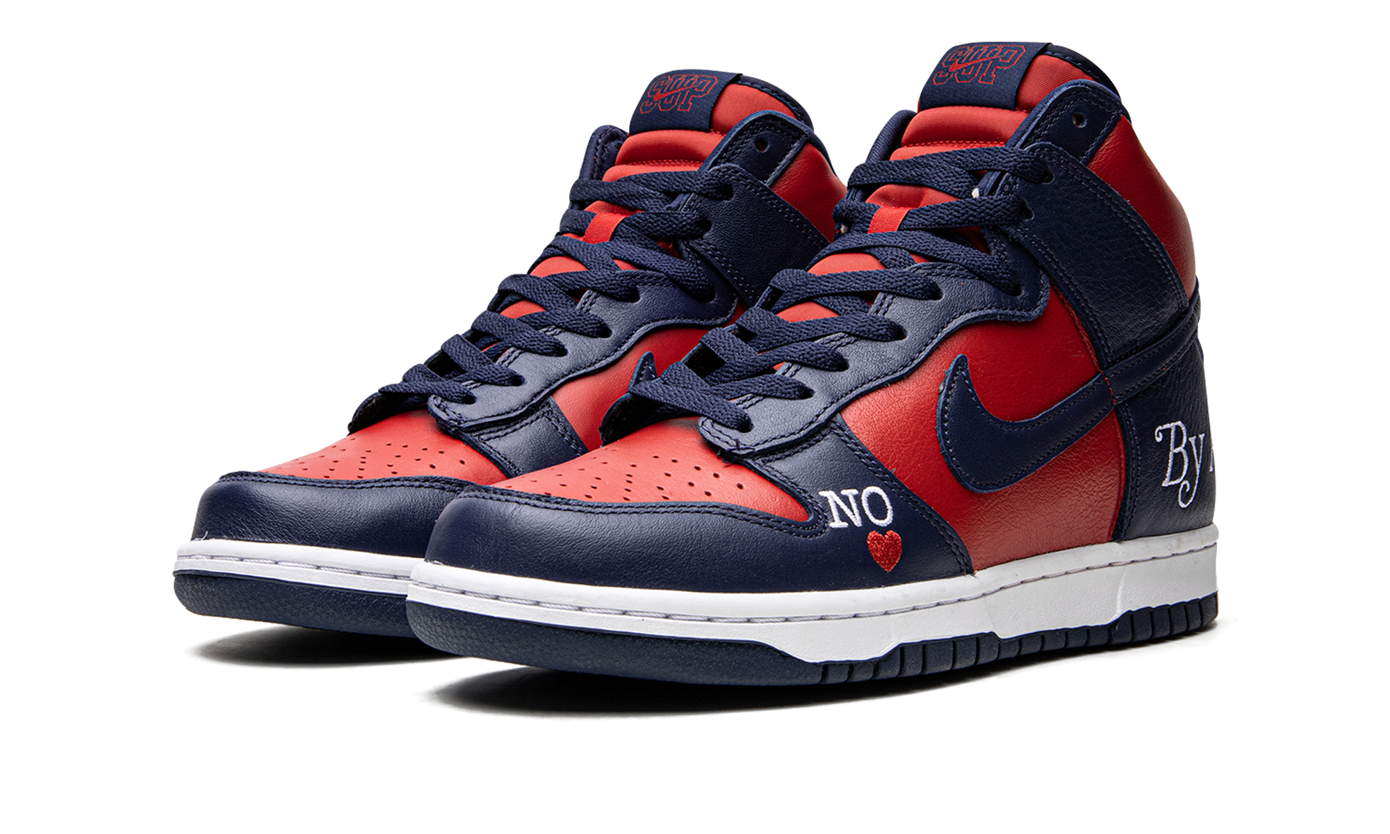 Sb Dunk High "supreme - By Any Means - Navy/red" - 2
