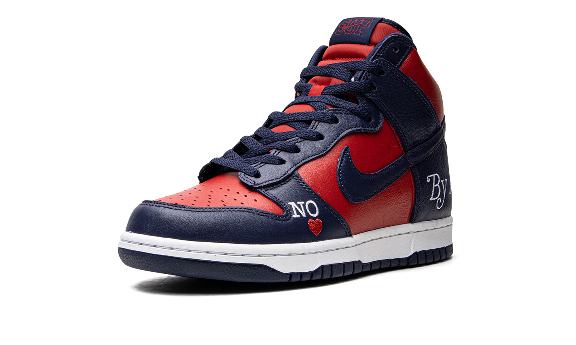 Sb Dunk High "supreme - By Any Means - Navy/red" - 4