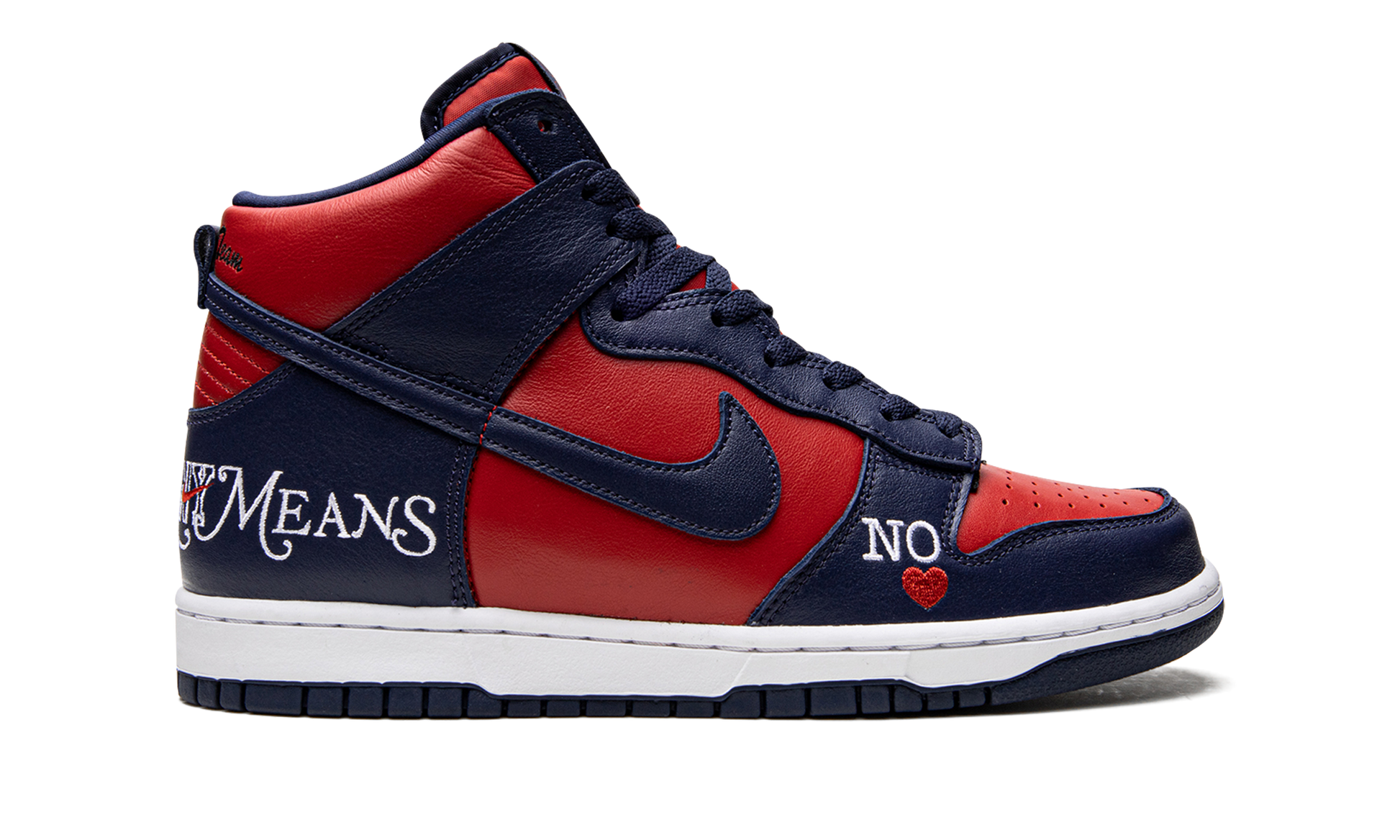 Sb Dunk High "supreme - By Any Means - Navy/red" - 6