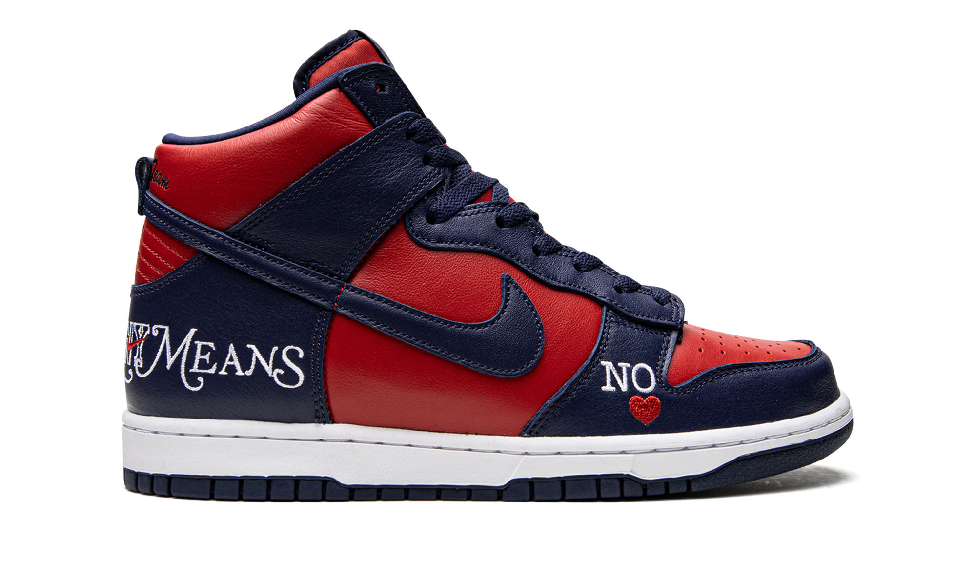 Sb Dunk High "supreme - By Any Means - Navy/red" - 6