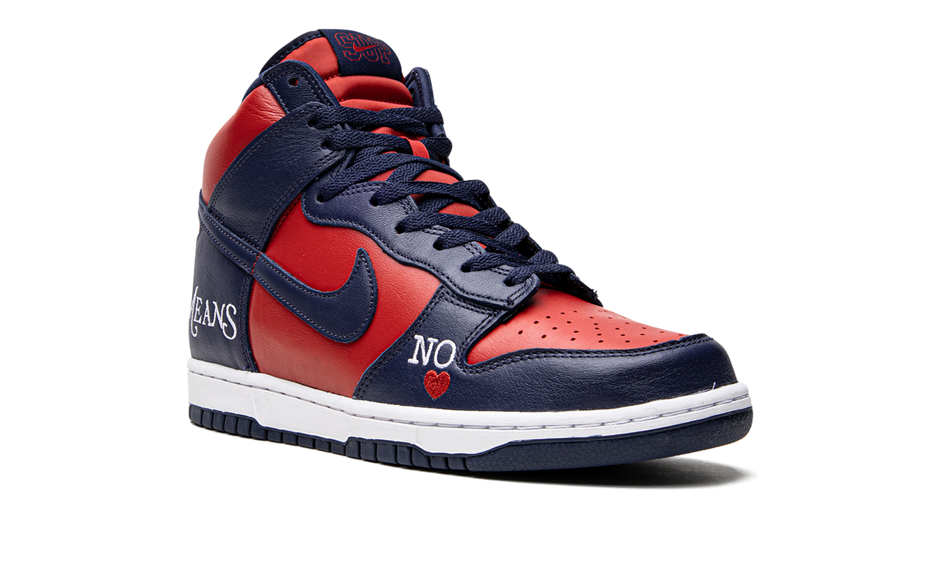 Sb Dunk High "supreme - By Any Means - Navy/red" - 7