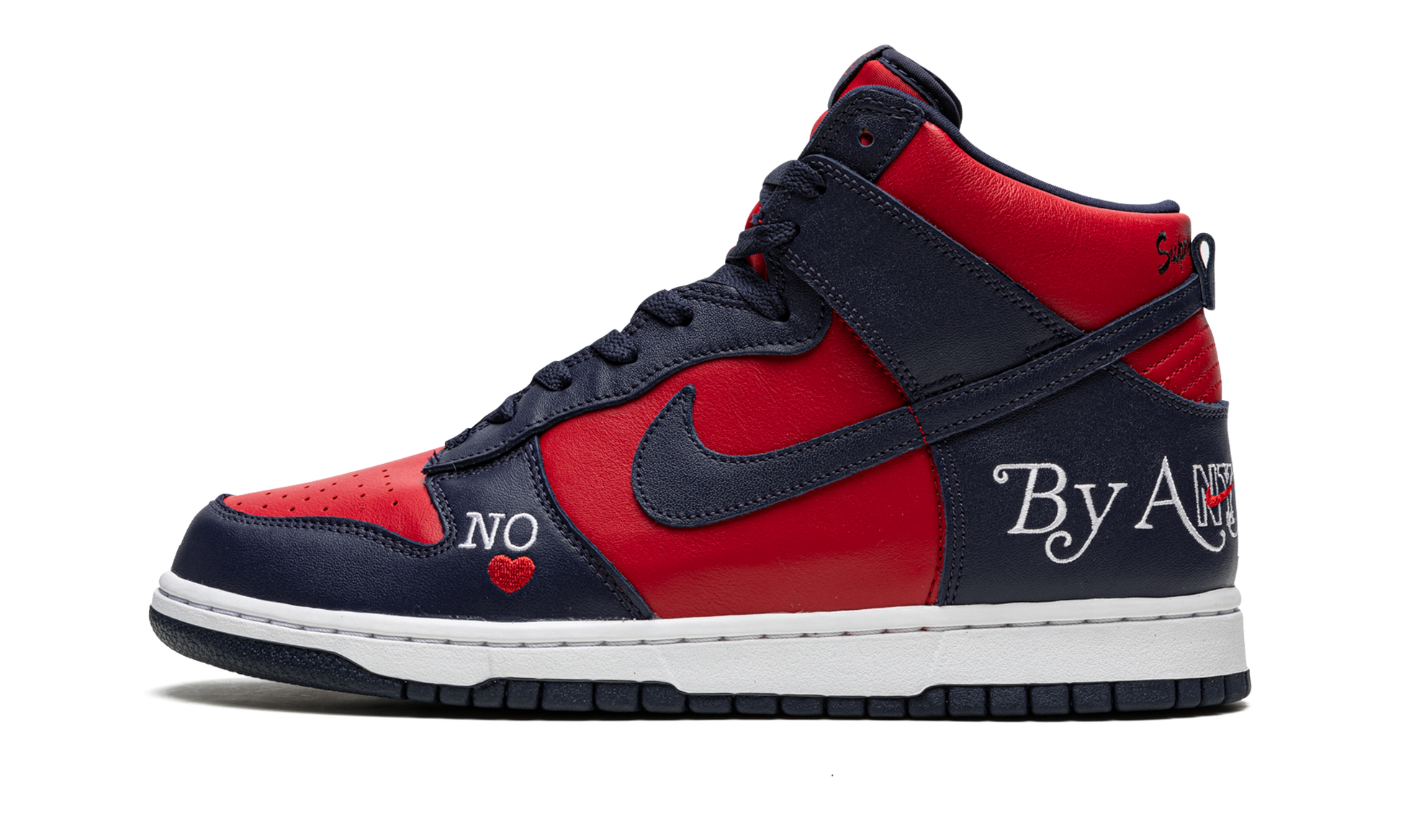Sb Dunk High "supreme - By Any Means - Navy/red" - 8