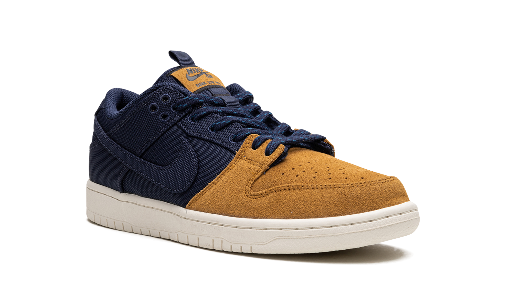 Sb Dunk Low "midnight Navy/desert Ochre" - 7