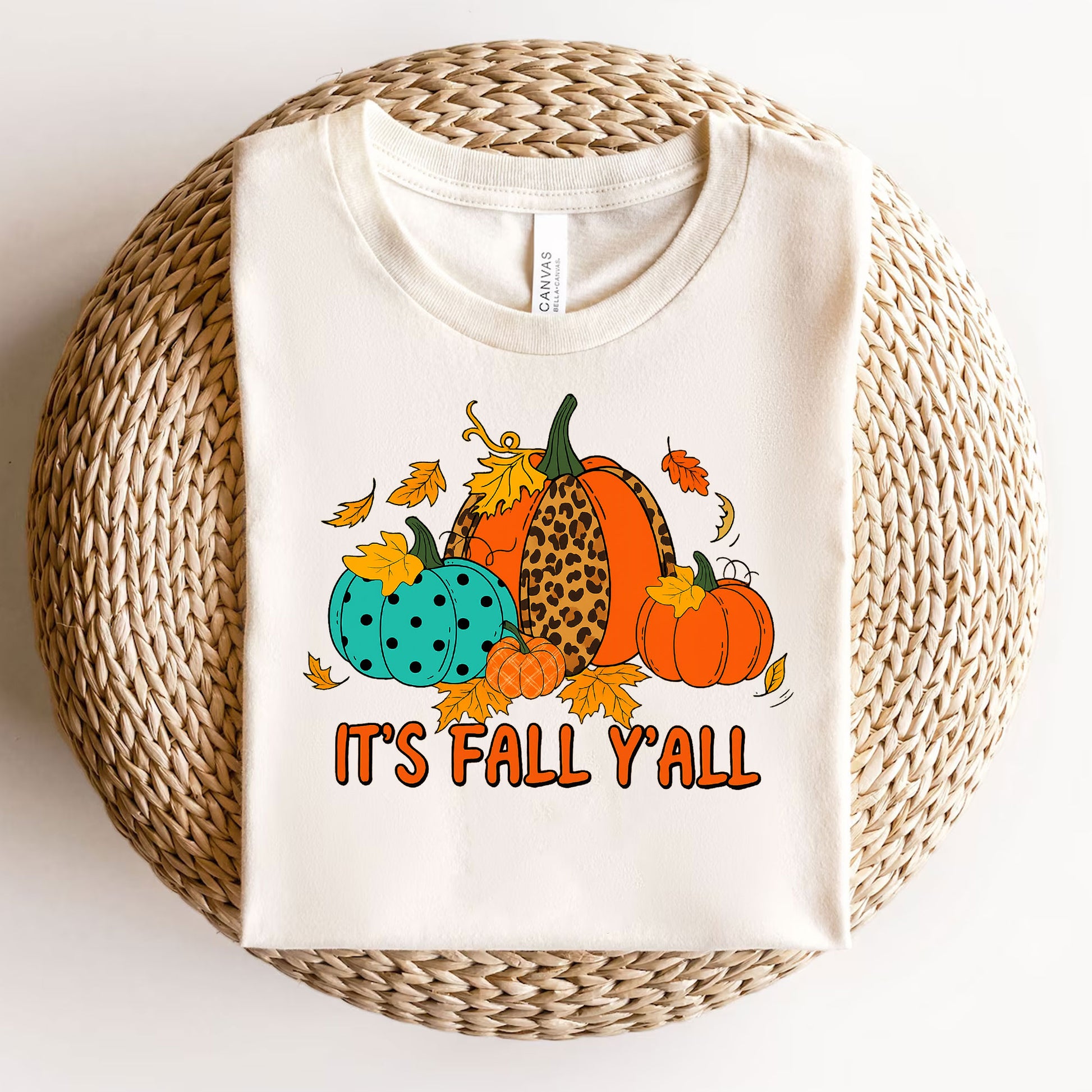 Stylish Thanksgiving Shirt - It's Fall Y'all Pumpkin Graphic Tee | Perfect Fall Outfit for Women - Cozy Autumn Vibes Apparel
 - 3