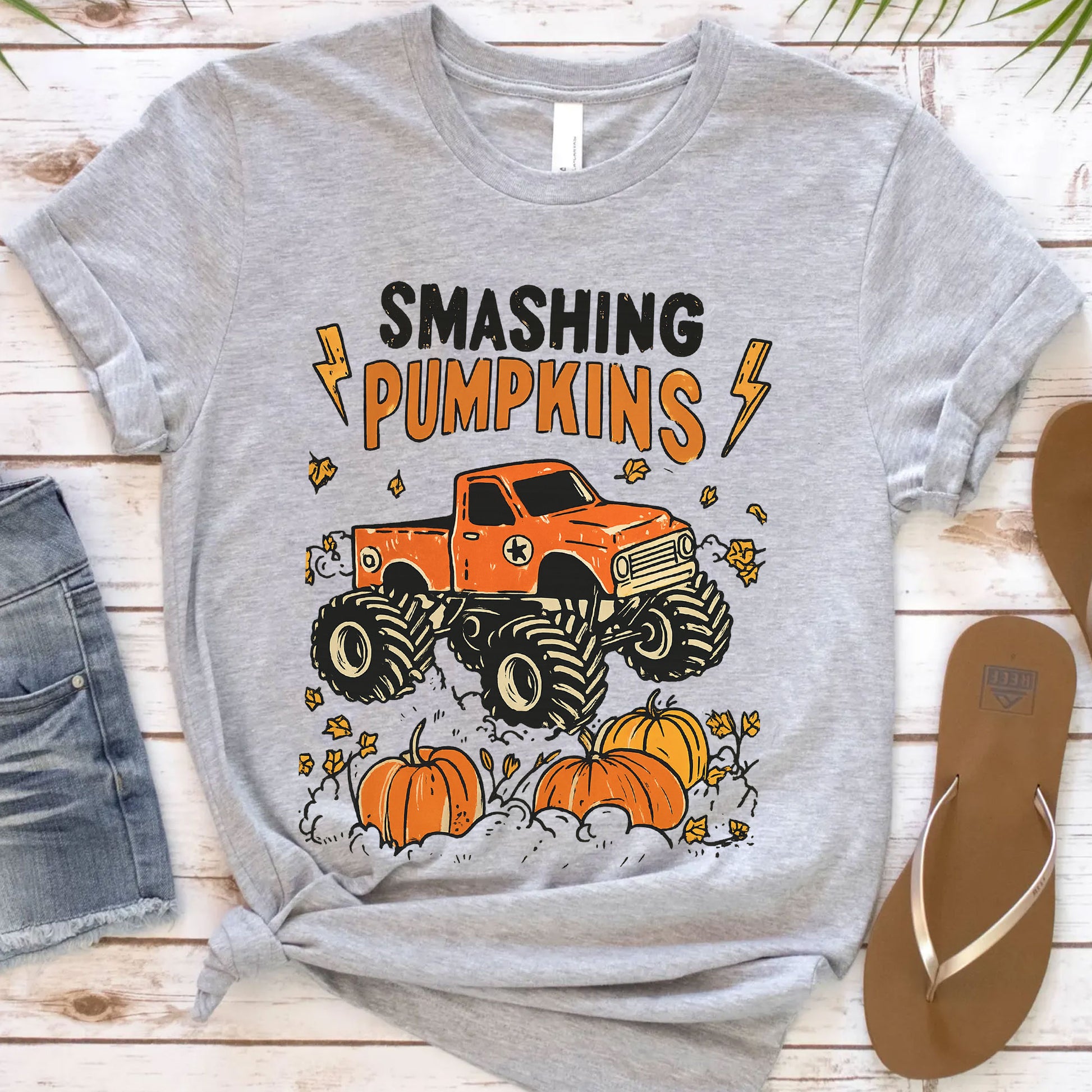 Thanksgiving Smashing Pumpkins Monster Truck T-Shirt – Funny Fall Graphic Tee for Men and Women, Perfect Autumn Holiday Outfit
 - 12
