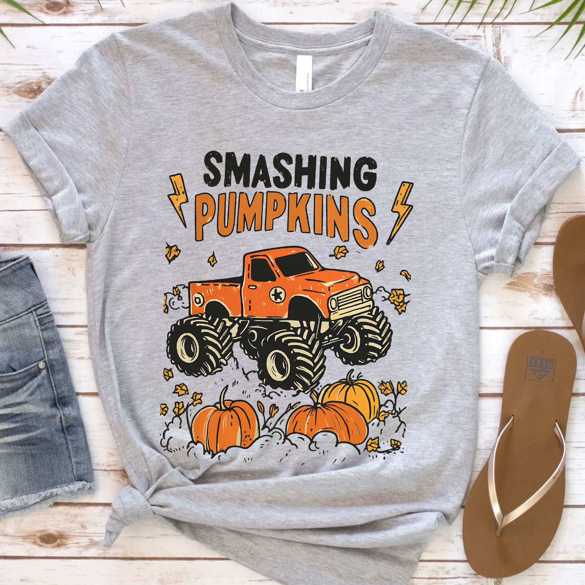Thanksgiving Smashing Pumpkins Monster Truck T-Shirt – Funny Fall Graphic Tee for Men and Women, Perfect Autumn Holiday Outfit
 - 12