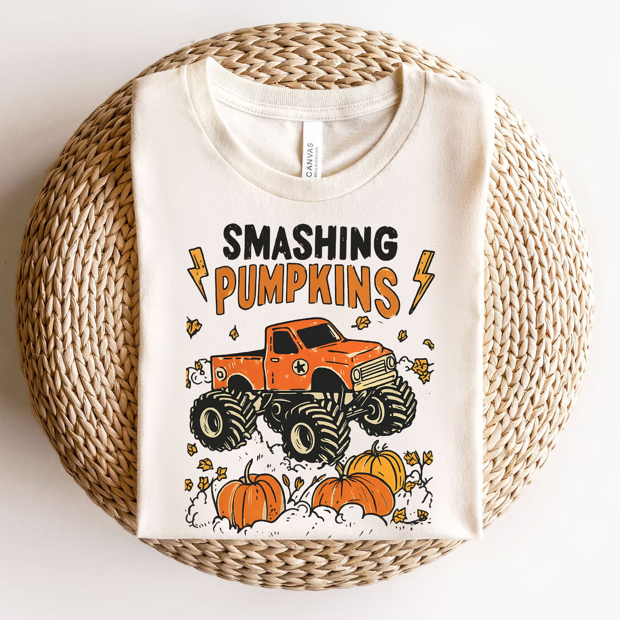 Thanksgiving Smashing Pumpkins Monster Truck T-Shirt – Funny Fall Graphic Tee for Men and Women, Perfect Autumn Holiday Outfit
 - 3